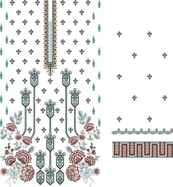 Neck Design 3170 - Pakistani Single Head Neck Suit