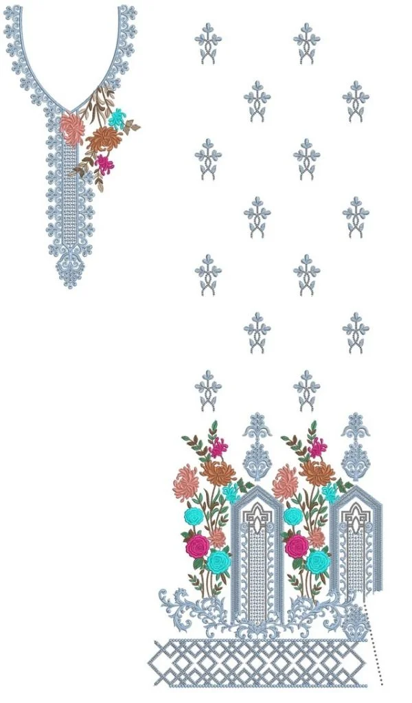 Neck Design 3536 - Neck Daman