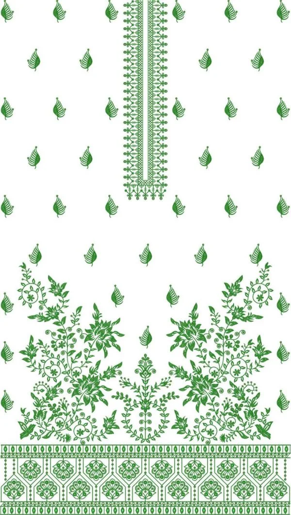 Neck Design 4271 - Pakistani Single Head Neck Suit