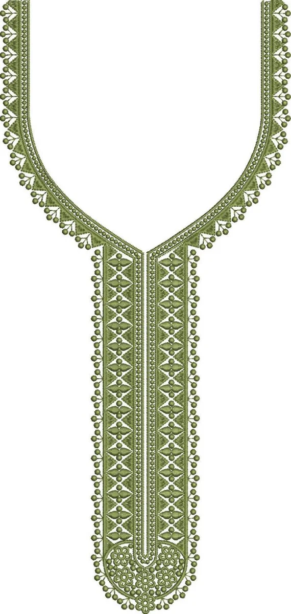 Neck Design 472 - Fancy Neck & Gala