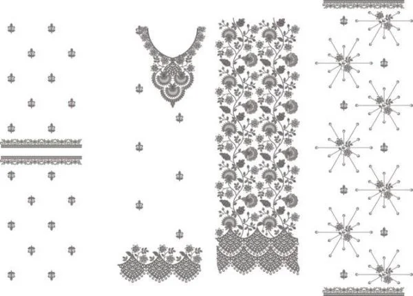 Neck Design 4912 - Neck Daman