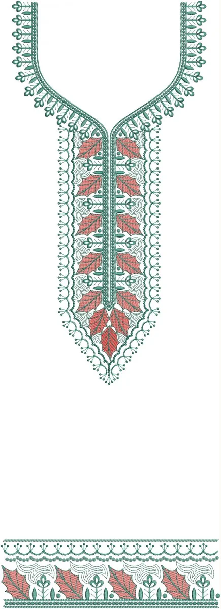 Neck Design 519 - Awesome Neck With Lace Border