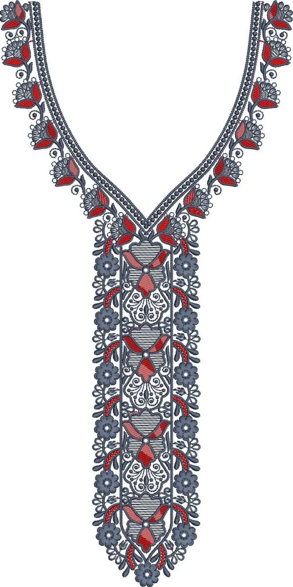 Neck Design 556 - Beautiful Neck & Gala