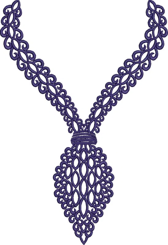 Neck Design 5861 - Arabian Neck High Quality Embroidery Free Design 46245