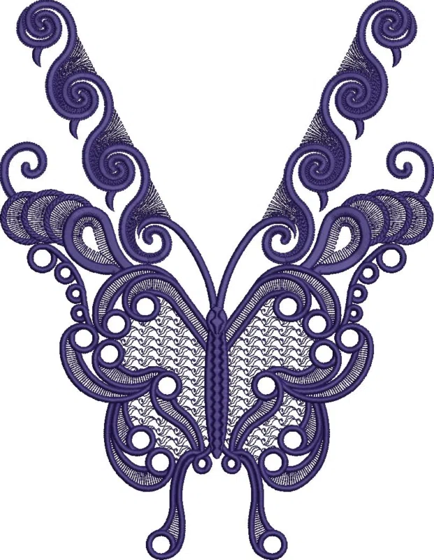 Neck Design 5865 - Arabian Neck High Quality Embroidery Free Design 46671