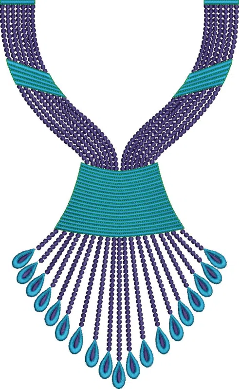 Neck Design 6162 - Arabian Neck High Quality Embroidery Free Design 46256