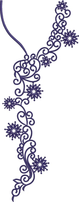 Neck Design 6212 - Arabian Neck High Quality Embroidery Free Design 46315