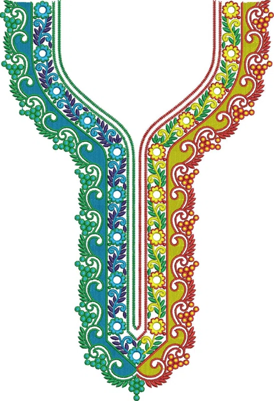 Neck Design 6375 - Arabic Neck Embroidery Designs (143) 45837