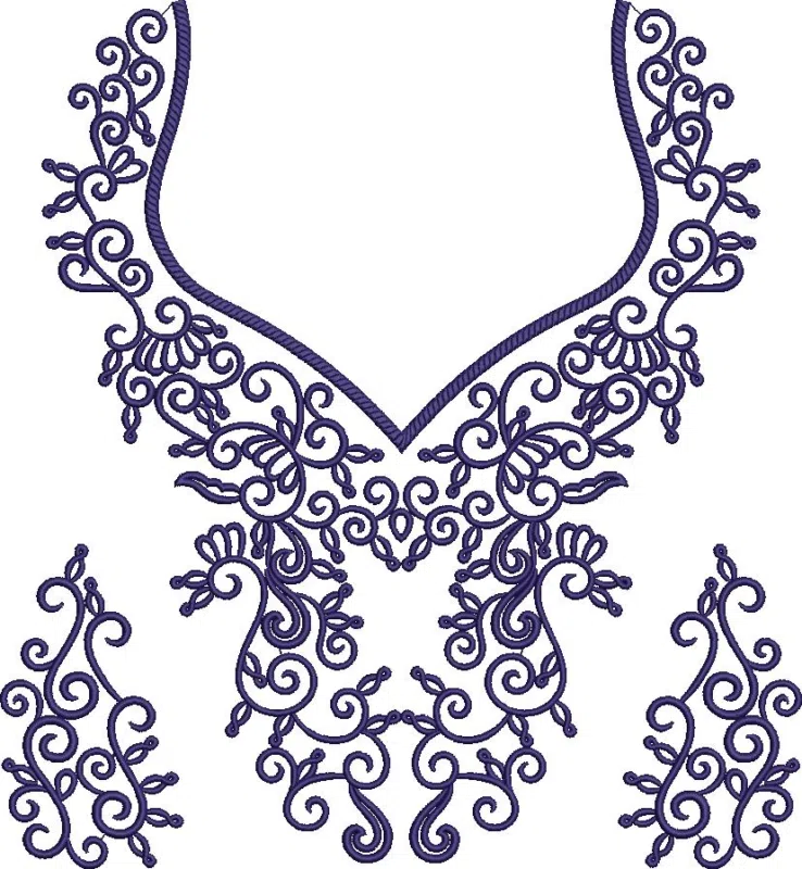 Neck Design 6552 - Arabic Neck Embroidery Designs Dresses (16) 52705