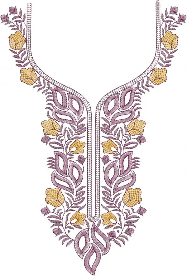 Neck Design 758 - Beautiful Neck & Gala