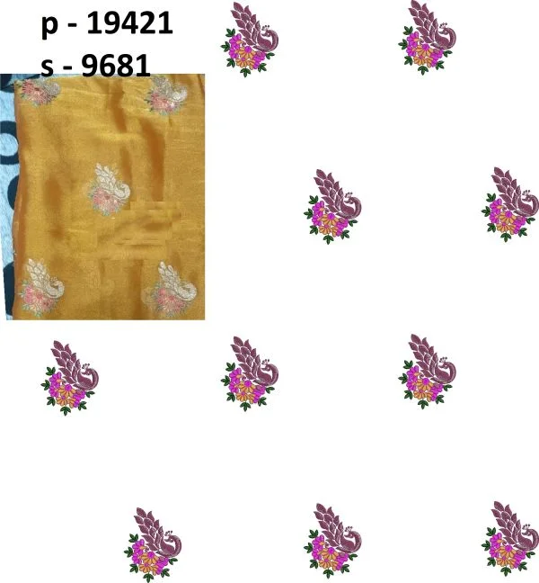 Saree Design 1009 - Peacock Figure Concept Butta Saree