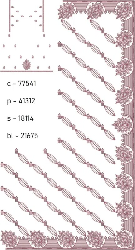 Saree Design 14028 - New Pattern Border C Pallu Skirt Saree 372457