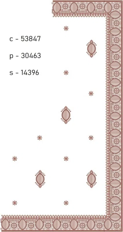 Saree Design 14948 - Unique Border C Pallu Skirt Saree 367817