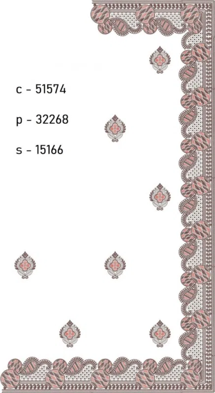 Saree Design 19298 - Modern Border C Pallu Skirt Saree 341349