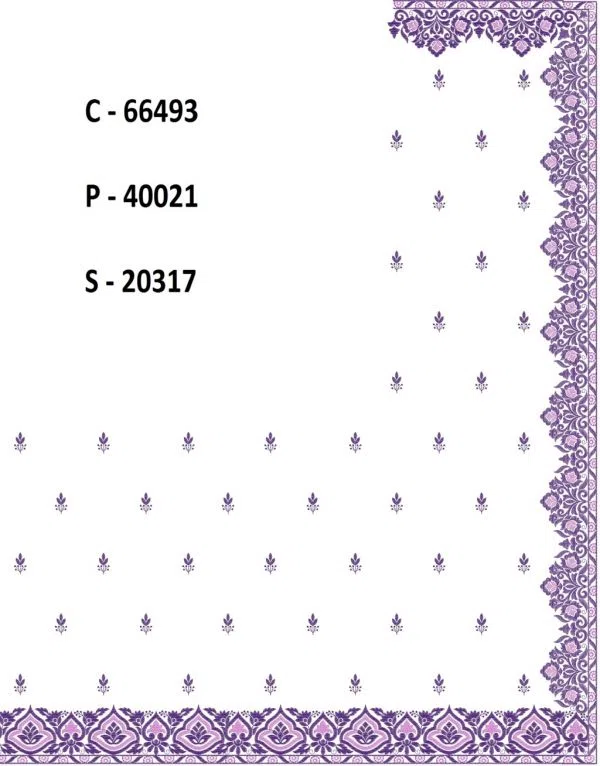 Saree Design 23640 - Indian Border C Pallu Skirt Saree 290454