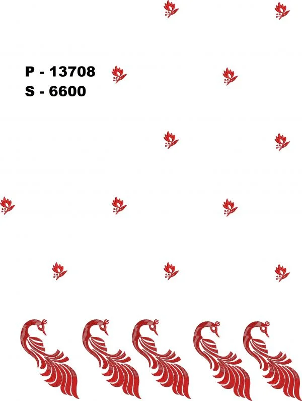 Saree Design 3067 - Peacock Figure Concept Pallu Skirt Saree 150