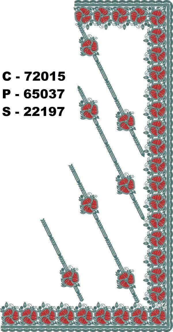 Saree Design 3498 - Beautiful Border C Pallu Skirt Saree