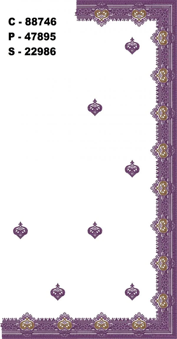 Saree Design 3896 - Peacock Figure Concept Border C Pallu Skirt S