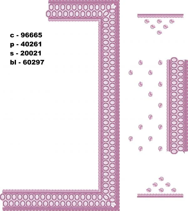 Saree Design 5327 - Unique Border C Pallu Skirt Saree