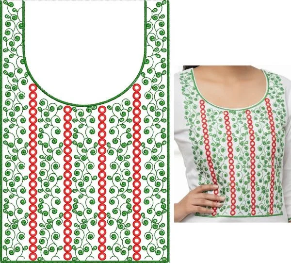 Daman Design 2201 - Awesome Neck & Top Kurtie