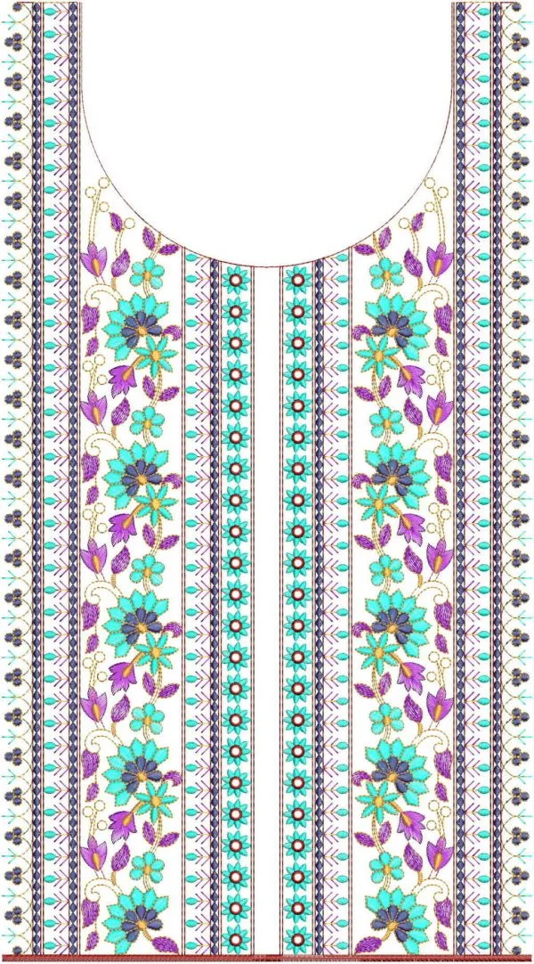 Daman Design 442 - Fancy Neck⊤ Kurti